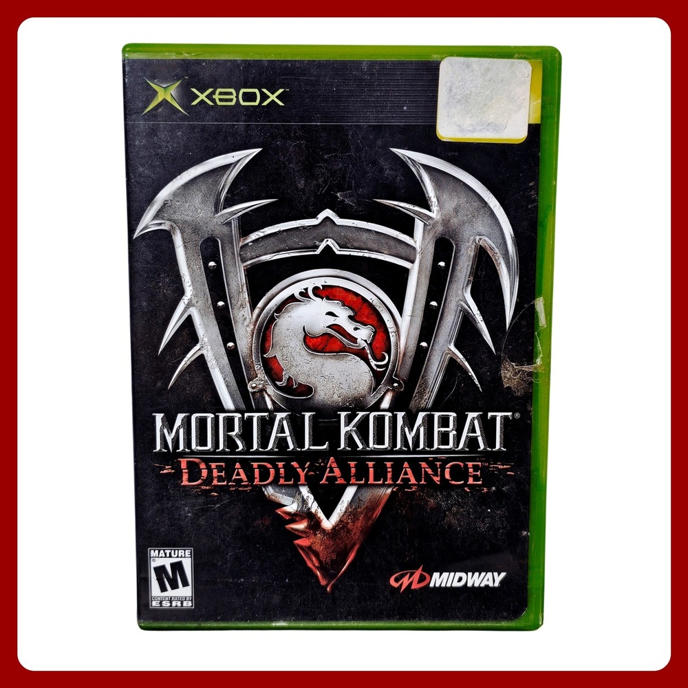 Mortal Kombat Deadly Alliance Xbox Original Game Complete Disc Case Manual 2002‎
